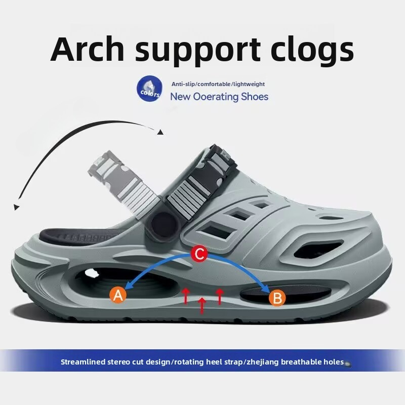 Men'S Shoes With Support - รองเท้าแบบมีช่องระบายอากาศหลายชั้นสำหรับผู้ชายสไตล์ใหม่ กันลื่นและดูดซับแรงกระแทก รองเท้าลำลองสำหรับผู้ชายสำหรับกิจกรรมกลางแจ้ง