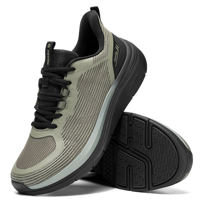 Men Shoes On Cloud - รองเท้าเดินสำหรับผู้ชายฟิตวิลล์รองเท้าแบบสวมพื้นหนาเพิ่มความสูงรองเท้าผ้าใบระบายอากาศได้ดีรองเท้าทำงานและรองเท้าใส่ข้างนอกที่สวมใส่สบาย
