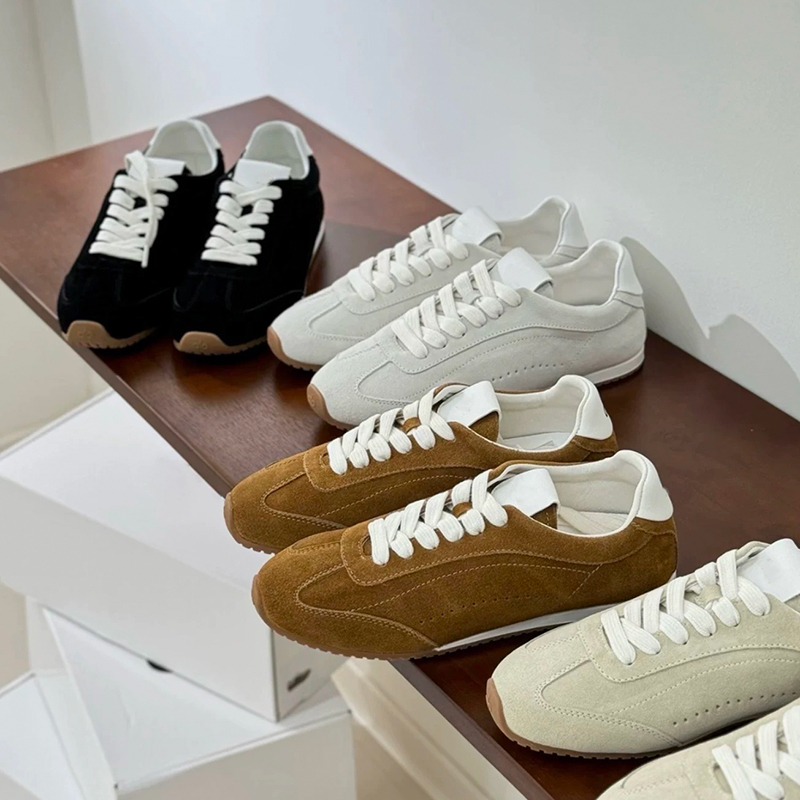 Men'S Shoes With Support - รองเท้าลำลองแบบยูนิเซ็กซ์สำหรับผู้หญิง รองเท้าหนังแท้ รองเท้าผ้าใบหนังกลับ รองเท้าผู้ชายแบบผูกเชือก รองเท้าเดินสีขาว รองเท้าดีไซเนอร์สำหรับผู้หญิง