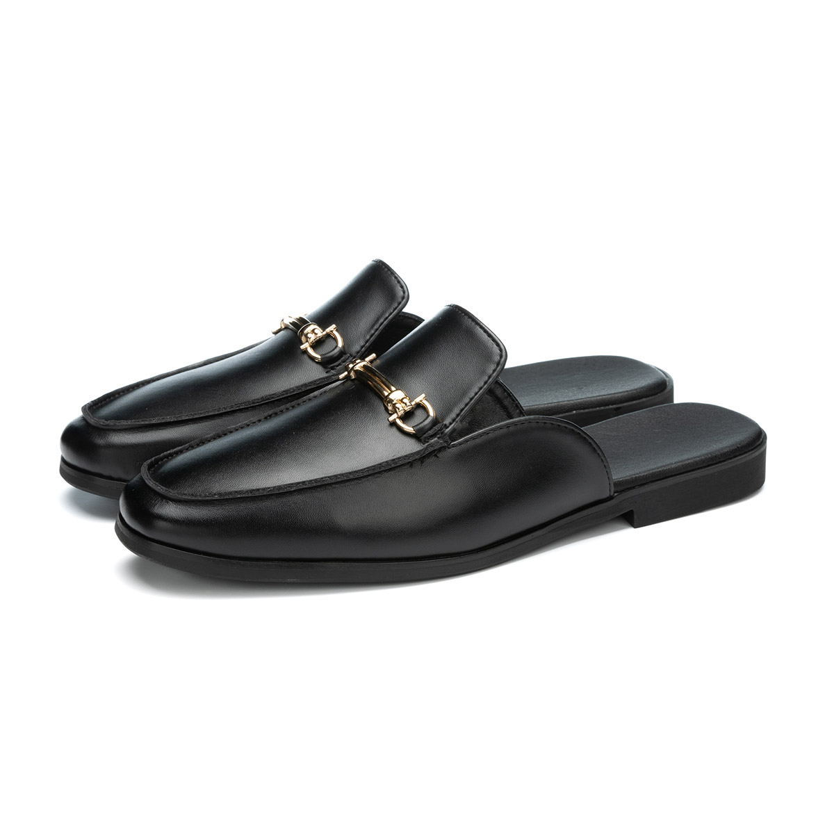 Men Shoes Classic - รองเท้าสลิปออนผู้ชายแฟชั่น รองเท้าหนังคุณภาพสูงแบบใหม่ รองเท้าผู้ชายแบบคลาสสิก รองเท้าแบบสวมไม่มีส้น กันลื่น รองเท้าลำลองสำหรับฤดูร้อน