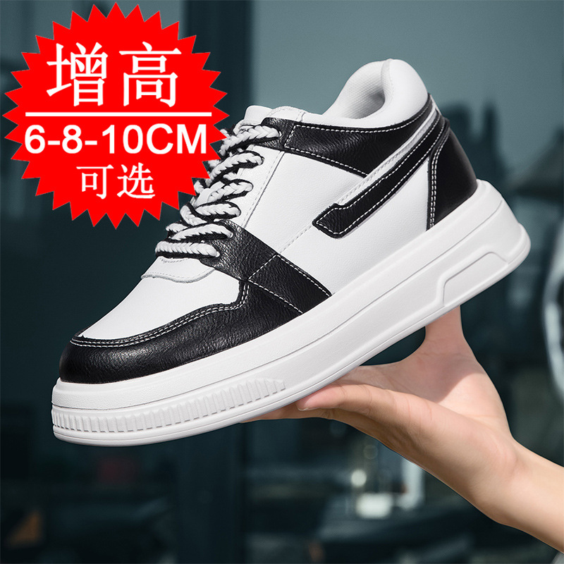 Men'S Shoes With Height Increase - 2025 ผู้ชายรองเท้าเพิ่มความสูงรองเท้าผ้าใบสําหรับชาย 6 ซม.8 ซม.10 ซม.Breathableความสูงเพิ่มซ่อนส้นรองเท้า