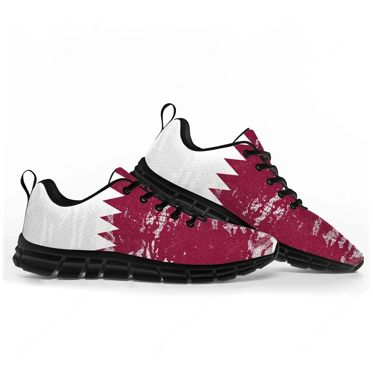 Men Shoes Qatar - รองเท้ากีฬาธงชาติกาตาร์ รองเท้าผ้าใบสำหรับบุรุษ สตรี วัยรุ่น กาตาร์ รองเท้าลำลองคุณภาพสูง
