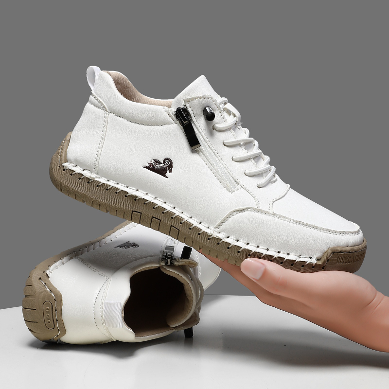 Men Shoes Classic - รองเท้าผ้าใบสตรีรองเท้าหนังทำมือรองเท้าลำลองรองเท้ากีฬากลางแจ้งสำหรับผู้ชายรองเท้าหนังกันลื่นแบบคลาสสิคซาปาโตส เด มูเฮร์