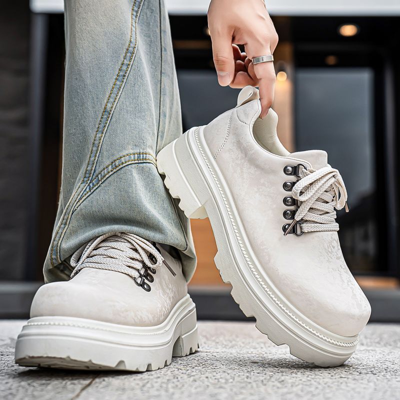 รองเท้าบูททำงานทรงหนา สไตล์อัง - Men'S Shoes With Height Increase บทวิจารณ์และราคา
