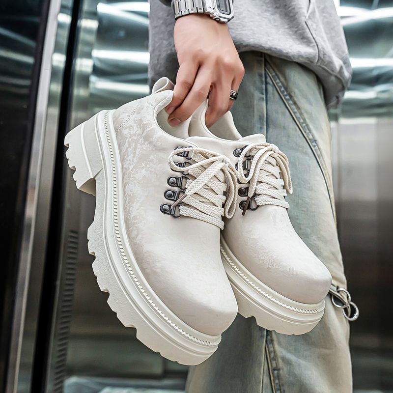 รองเท้าบูททำงานทรงหนา สไตล์อัง - Men'S Shoes With Height Increase บทวิจารณ์และราคา