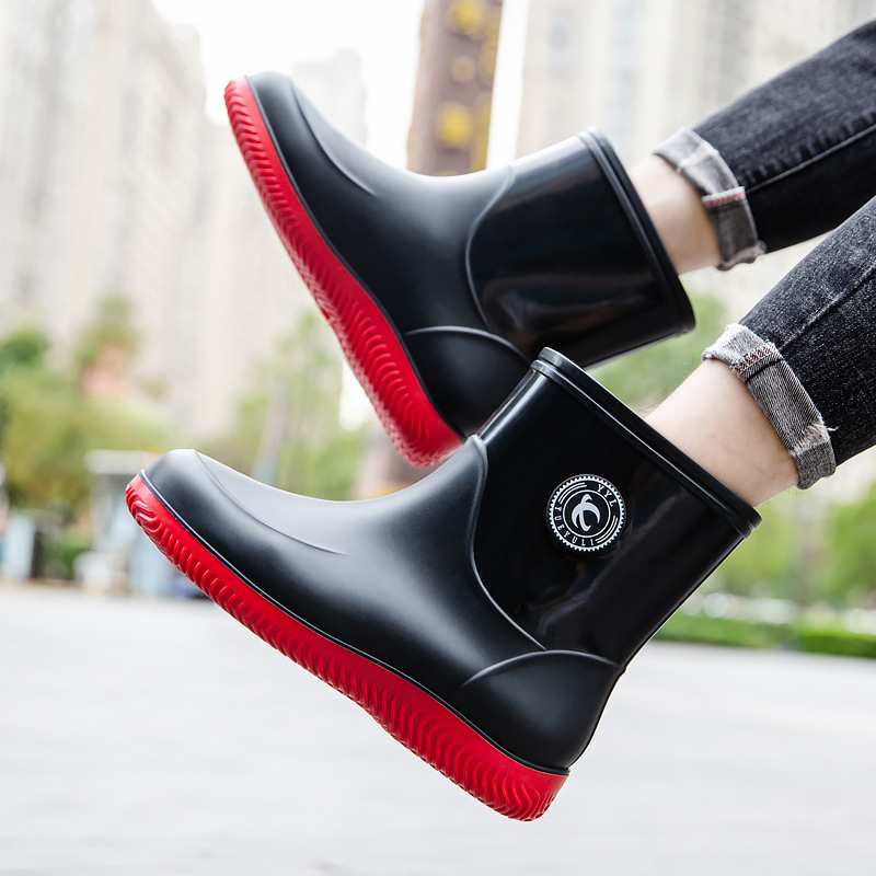 รองเท้าบูทกันฝนกลางน่องสําหรับ - Men'S Shoes Water Resistant บทวิจารณ์และราคา