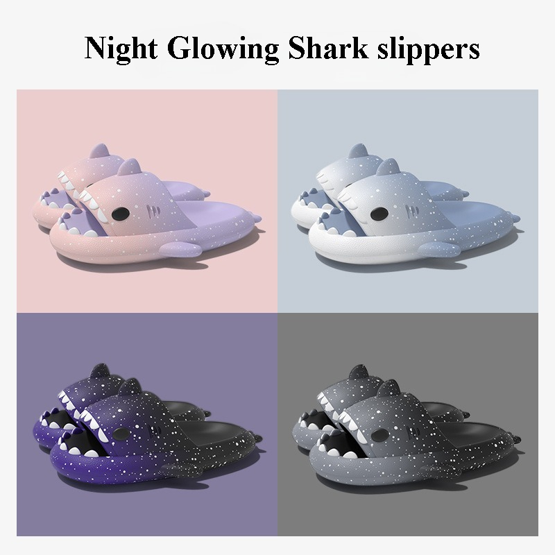 น่ารักการ์ตูน Shark รองเท้าแตะ - Men Shoes Men บทวิจารณ์และราคา