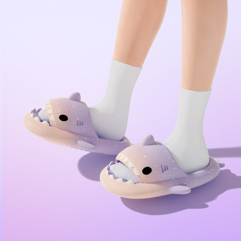น่ารักการ์ตูน Shark รองเท้าแตะ - Men Shoes Men บทวิจารณ์และราคา