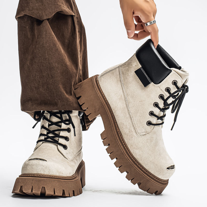 รองเท้าบูทหุ้มข้อสูงแบบคลาสสิก - Men Shoes Classic บทวิจารณ์และราคา