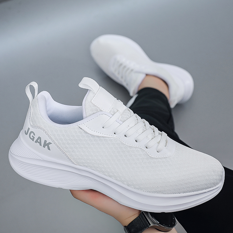 รองเท้าผ้าใบตาข่ายสีขาวน้ำหนัก - Men Shoes Eu To Us บทวิจารณ์และราคา