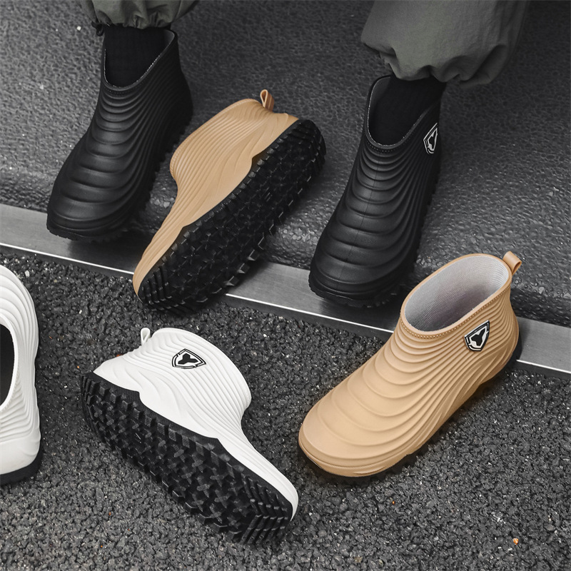 รองเท้ากันฝนผู้ชาย แฟชั่น กันน - Men'S Shoes Water Resistant บทวิจารณ์และราคา