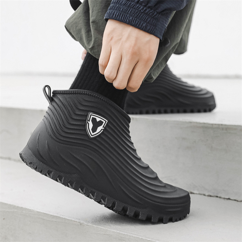 รองเท้ากันฝนผู้ชาย แฟชั่น กันน - Men'S Shoes Water Resistant บทวิจารณ์และราคา