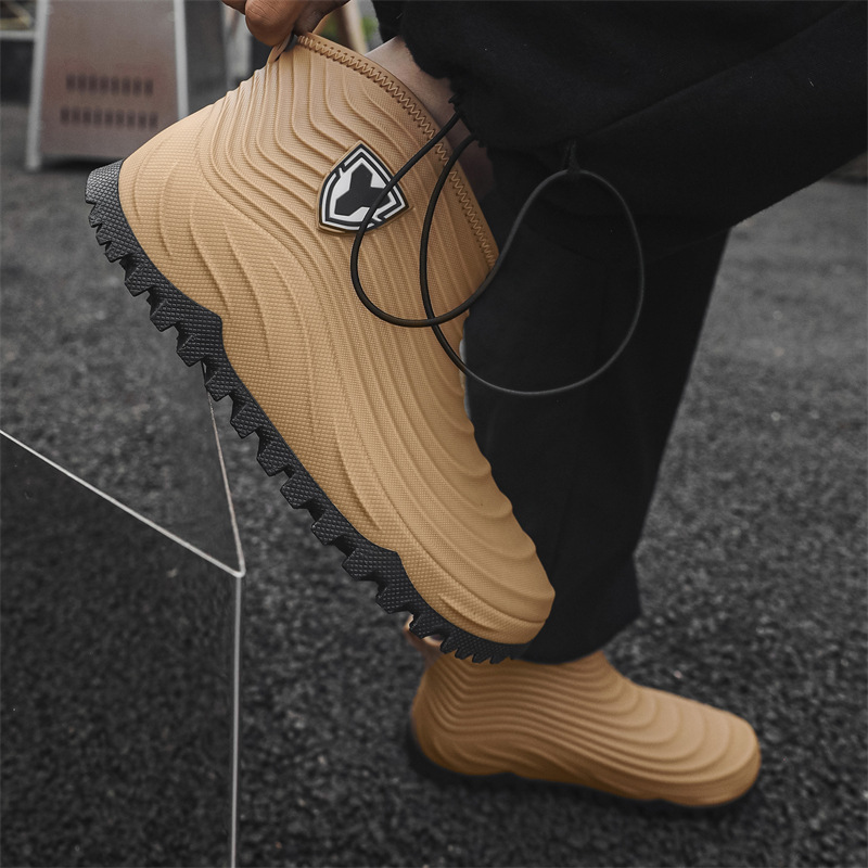 รองเท้ากันฝนผู้ชาย แฟชั่น กันน - Men'S Shoes Water Resistant บทวิจารณ์และราคา