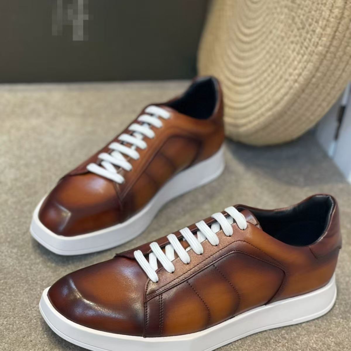 รองเท้าผู้ชายหนังวัวแท้ขนาดใหญ - Men Shoes Eu To Us บทวิจารณ์และราคา