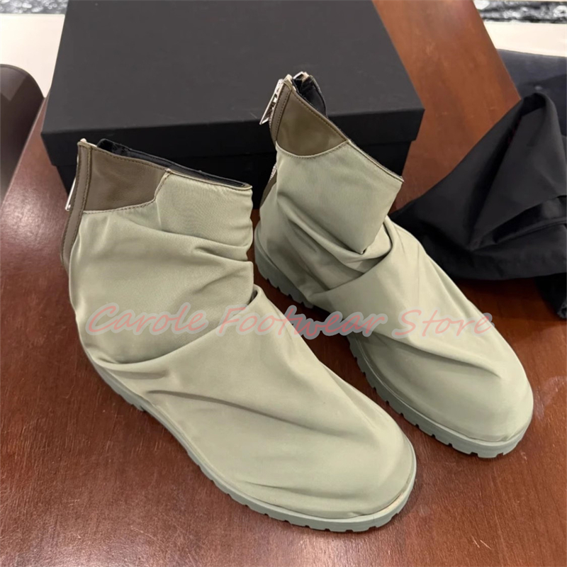 รองเท้าบูทข้อสั้นผู้ชายแบบผ้าไ - Men'S Shoes With Height Increase บทวิจารณ์และราคา