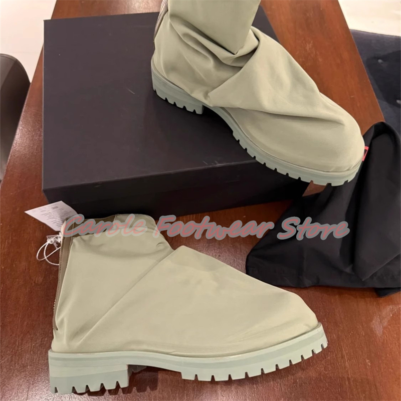 รองเท้าบูทข้อสั้นผู้ชายแบบผ้าไ - Men'S Shoes With Height Increase บทวิจารณ์และราคา