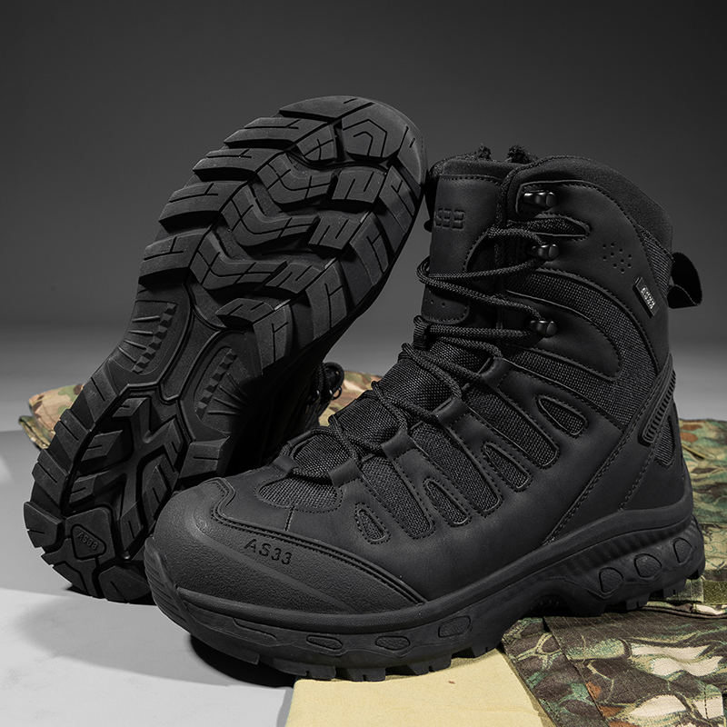 รองเท้าบูทผู้ชายแบบยุทธวิธี ยี - Men Shoes Branded บทวิจารณ์และราคา