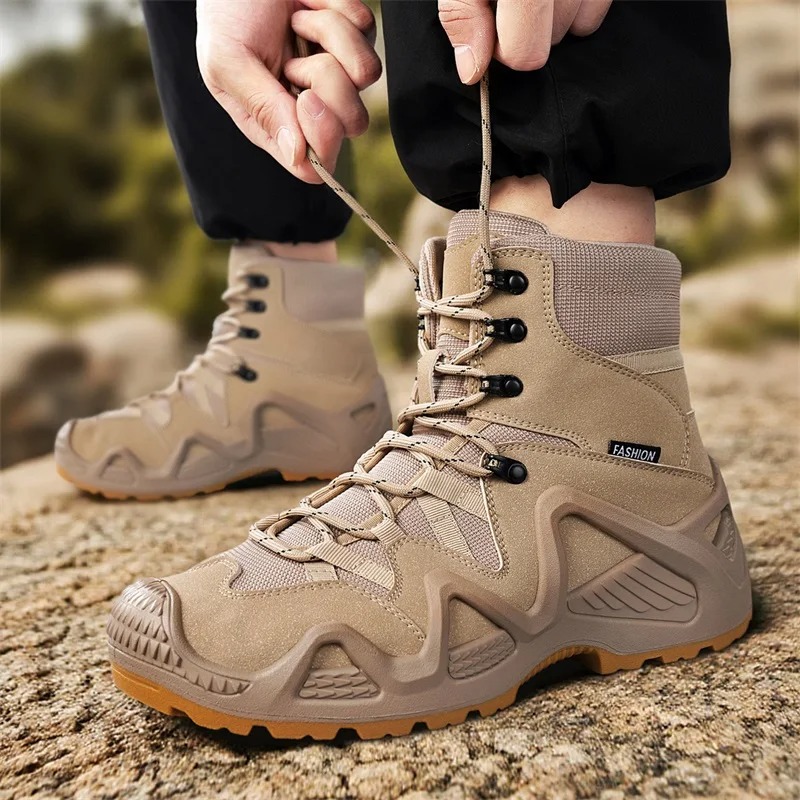 รองเท้าบูทผู้ชายแบบผูกเชือก ยี - Men Shoes Branded บทวิจารณ์และราคา