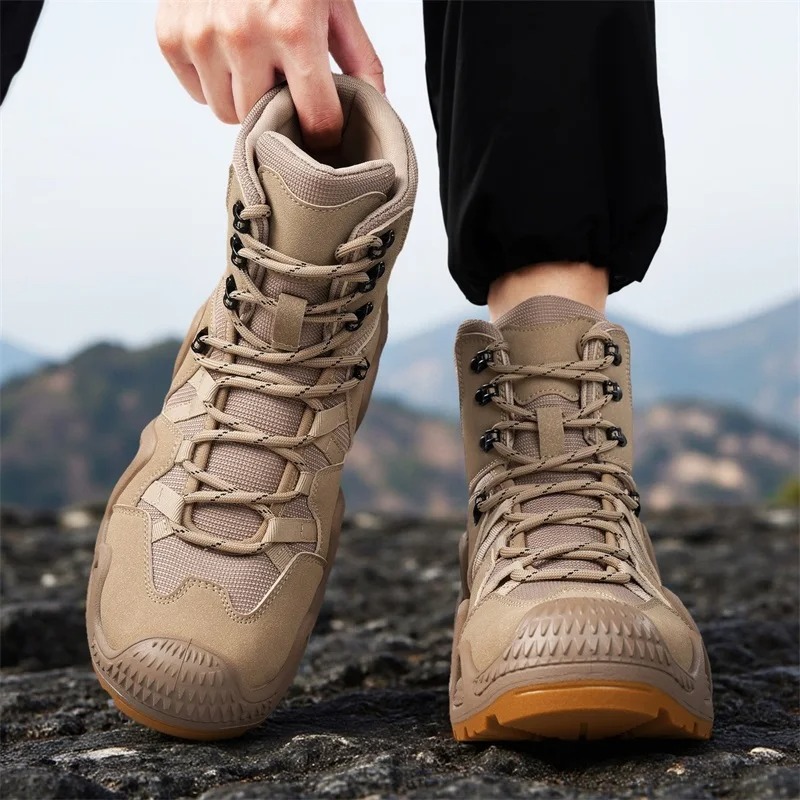 รองเท้าบูทผู้ชายแบบผูกเชือก ยี - Men Shoes Branded บทวิจารณ์และราคา