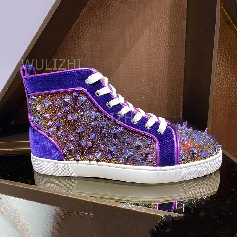 รองเท้าผ้าใบผู้ชายสีม่วงเข้มปร - Men Shoes Classic บทวิจารณ์และราคา