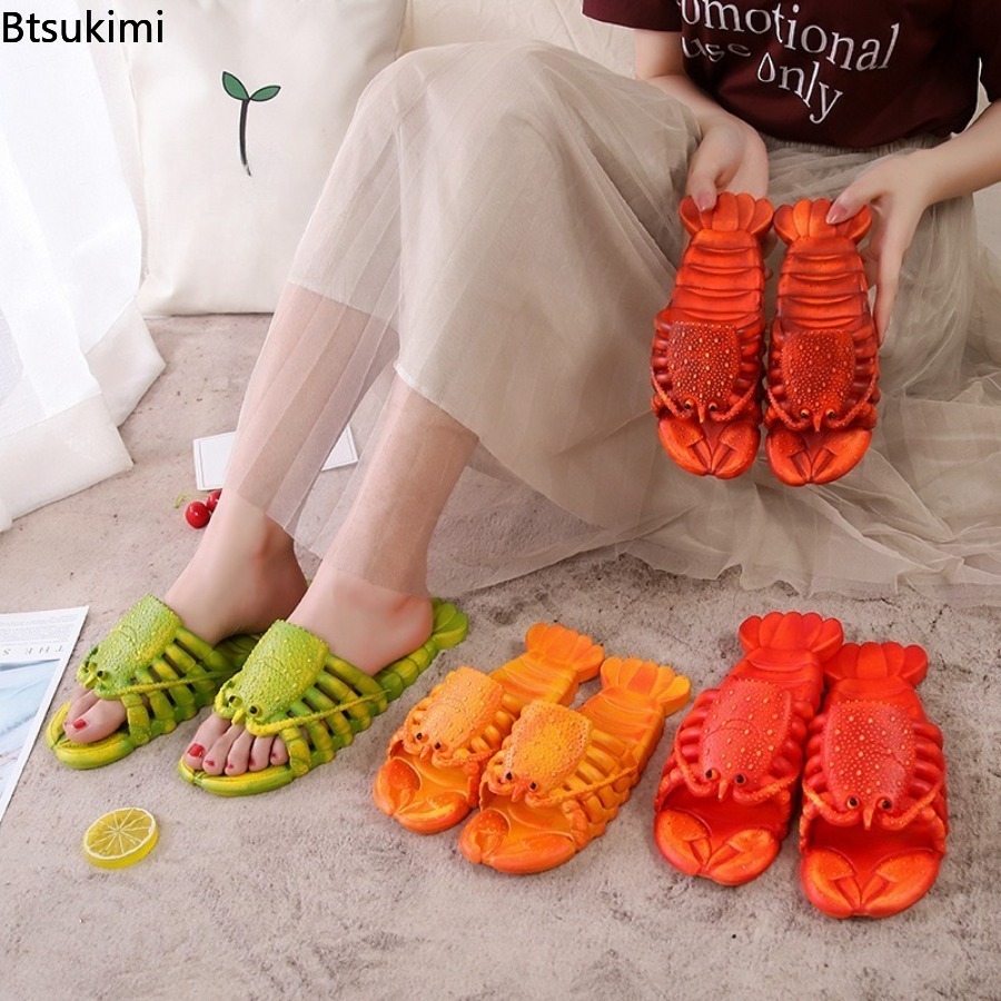 รองเท้าแตะลายการ์ตูนกุ้งมังกรส - Men Shoes 2026 บทวิจารณ์และราคา
