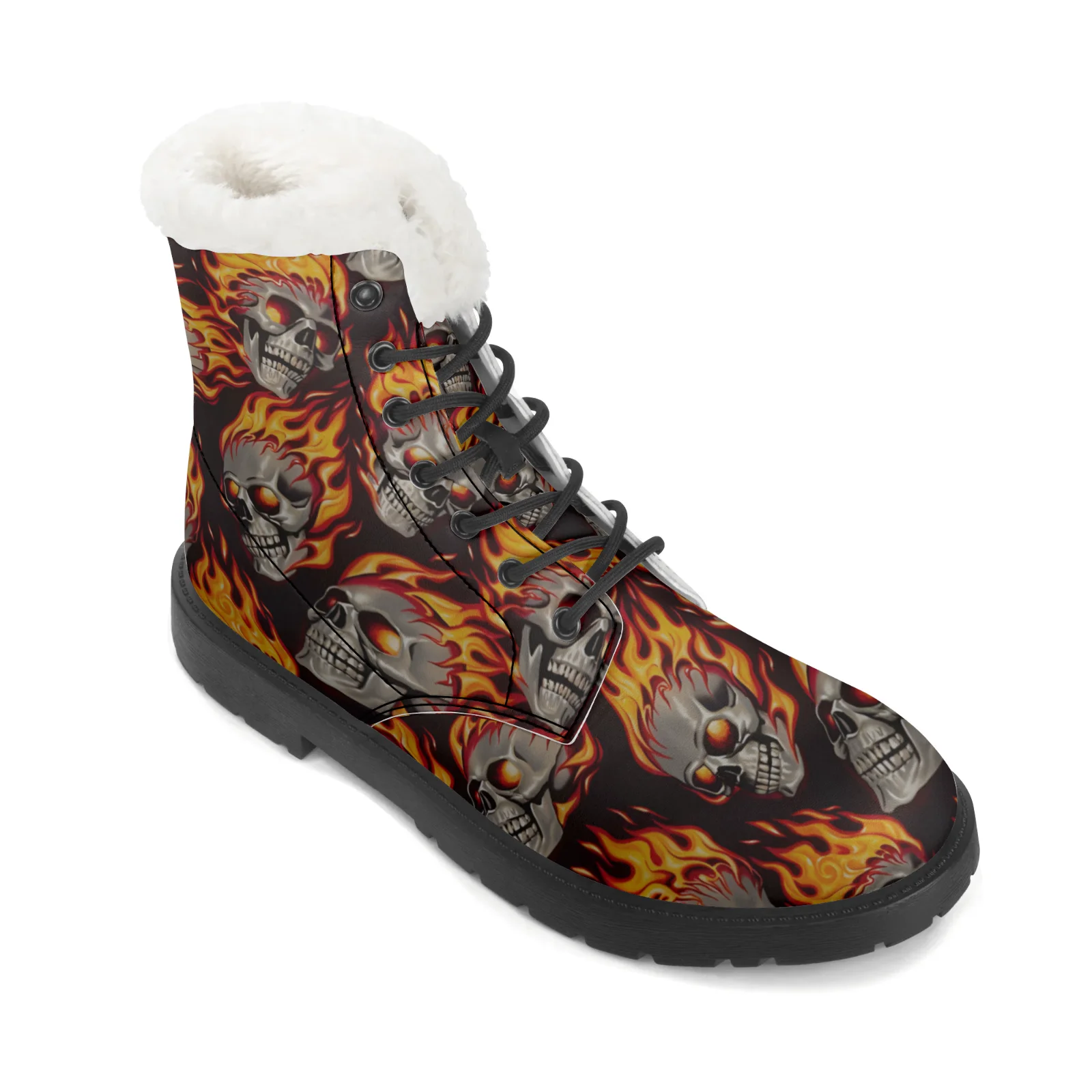 รองเท้าบูทลายหัวกะโหลกสำหรับผู - Men Shoes Eu To Us Size บทวิจารณ์และราคา