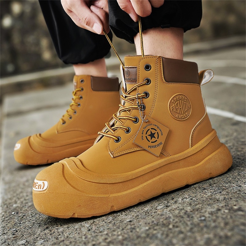 รองเท้าบูทข้อสั้นแฟชั่น สวมใส่ - Men'S Shoes With Support บทวิจารณ์และราคา