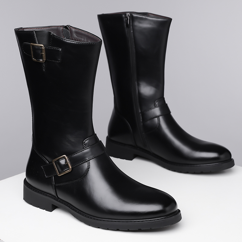 รองเท้าบูทแฟชั่นผู้ชายทรงสูง ร - Men Shoes Branded บทวิจารณ์และราคา