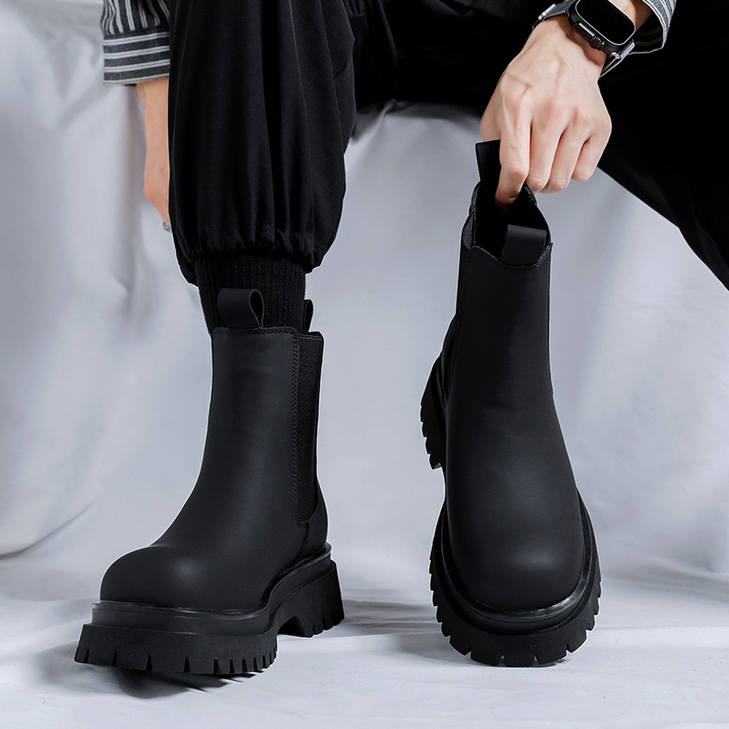 รองเท้าบูทหุ้มข้อสูงสีดำรุ่นปี - Men Shoes 2026 บทวิจารณ์และราคา