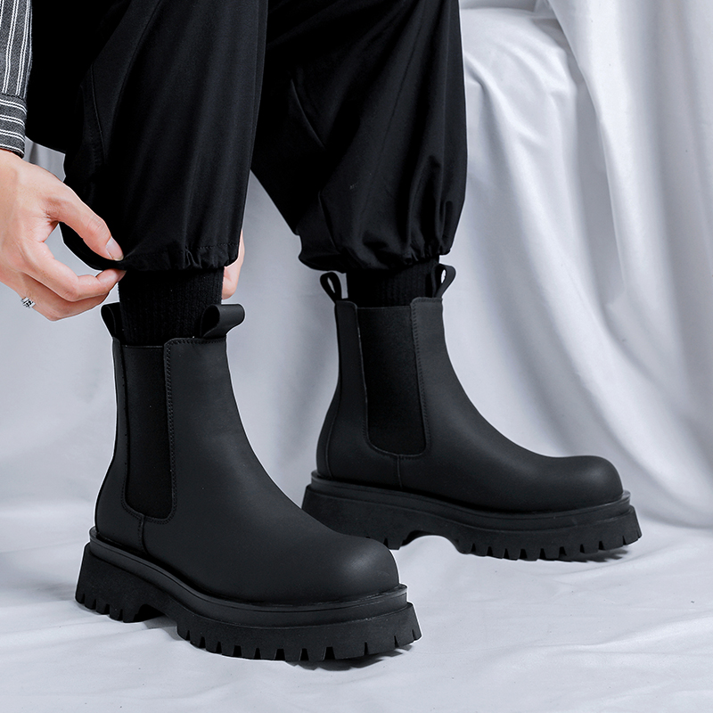 รองเท้าบูทหุ้มข้อสูงสีดำรุ่นปี - Men Shoes 2026 บทวิจารณ์และราคา
