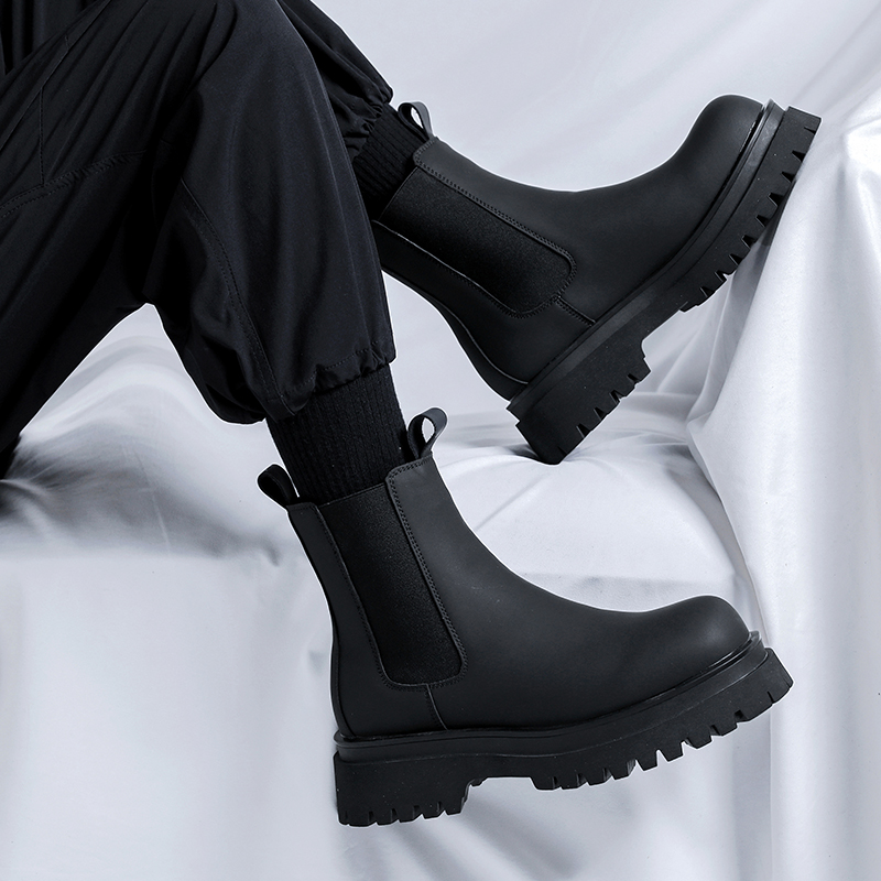 รองเท้าบูทหุ้มข้อสูงสีดำรุ่นปี - Men Shoes 2026 บทวิจารณ์และราคา