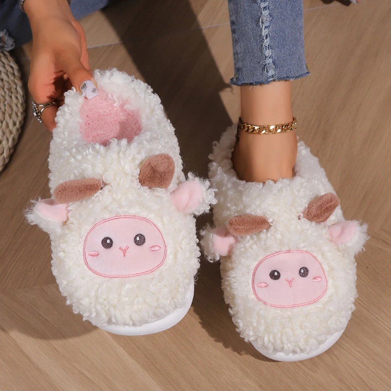 รองเท้าแตะรูปแกะน้อยน่ารักสำหร - Men Shoes Size To Women บทวิจารณ์และราคา