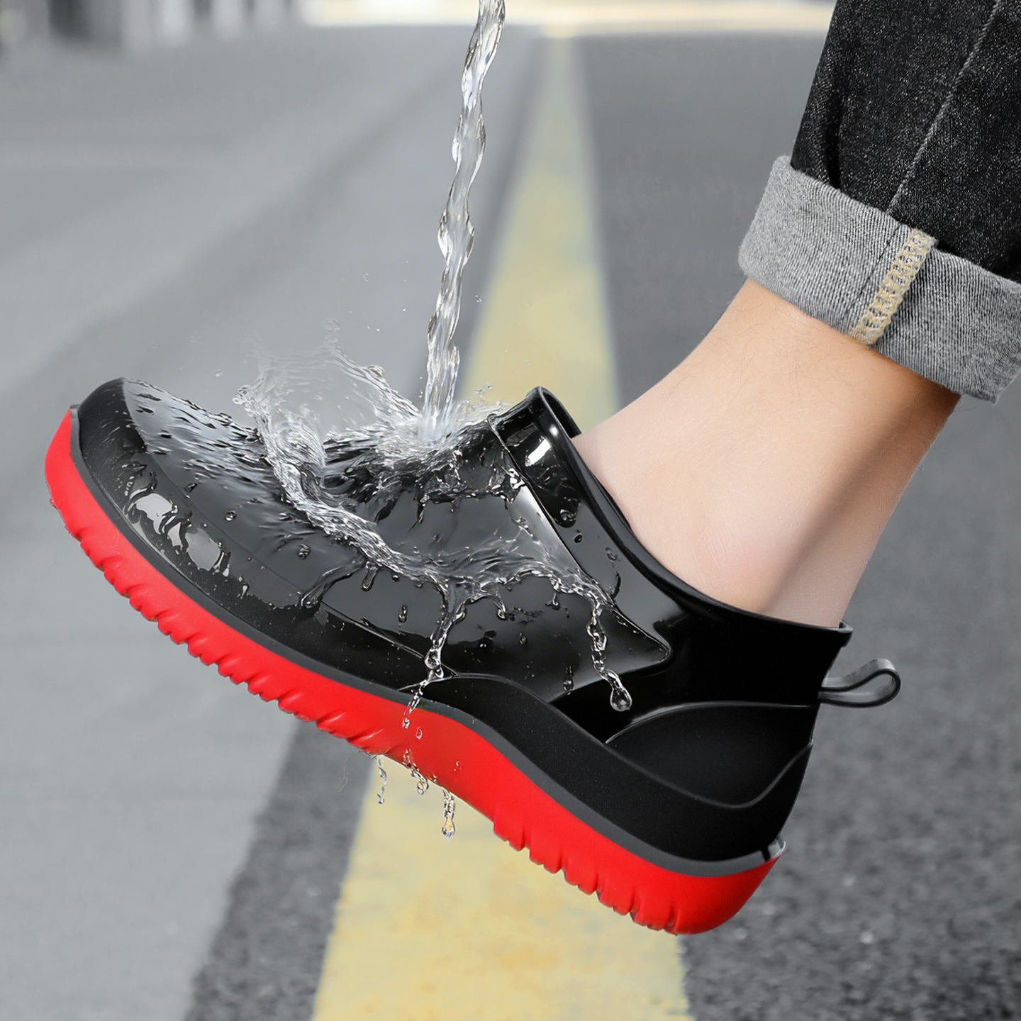รองเท้ากันฝน รองเท้ากันน้ำสำหร - Men'S Shoes Water Resistant บทวิจารณ์และราคา