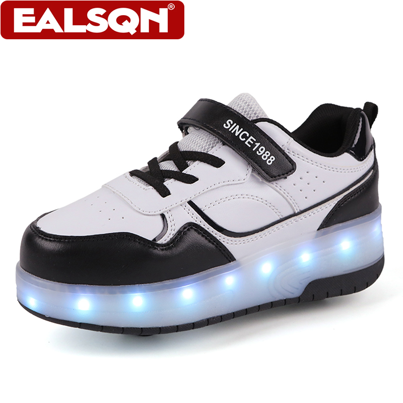 รองเท้าสเก็ตล้อ LED สำหรับเด็ก - Men Shoes Men บทวิจารณ์และราคา