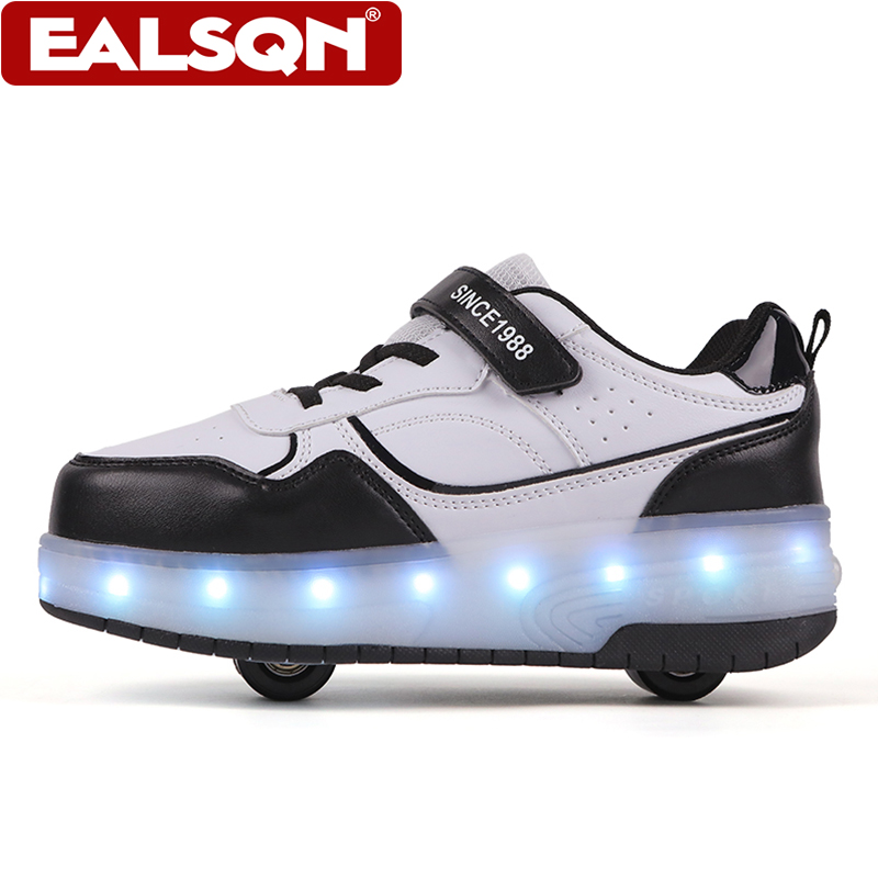 รองเท้าสเก็ตล้อ LED สำหรับเด็ก - Men Shoes Men บทวิจารณ์และราคา