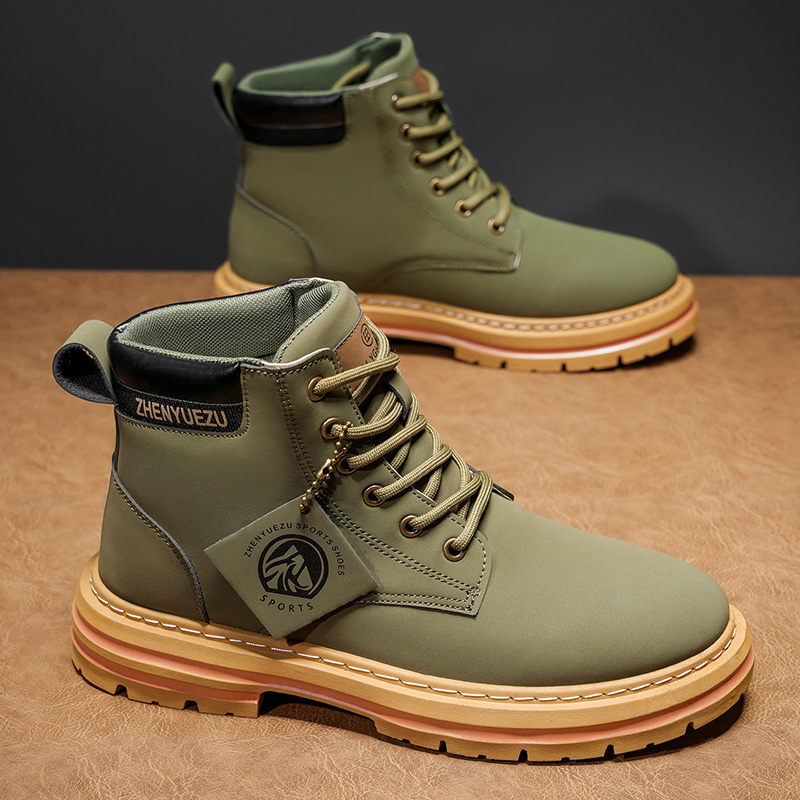 รองเท้าบูทสั้นสไตล์เรโทรสำหรับ - Men'S Shoes With Height Increase บทวิจารณ์และราคา